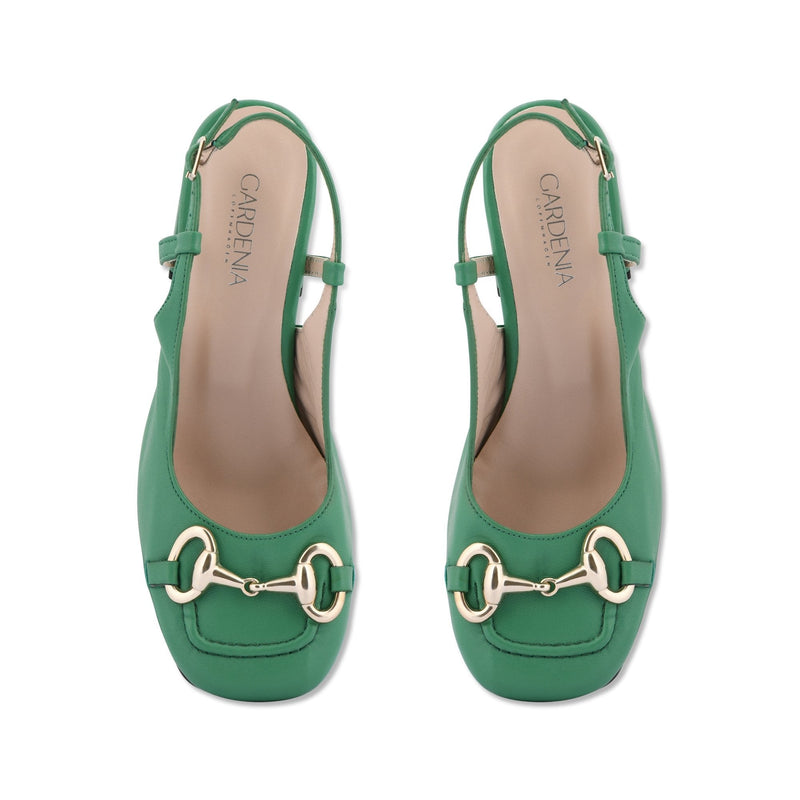 Gardenia Copenhagen Delta Sling Back Green