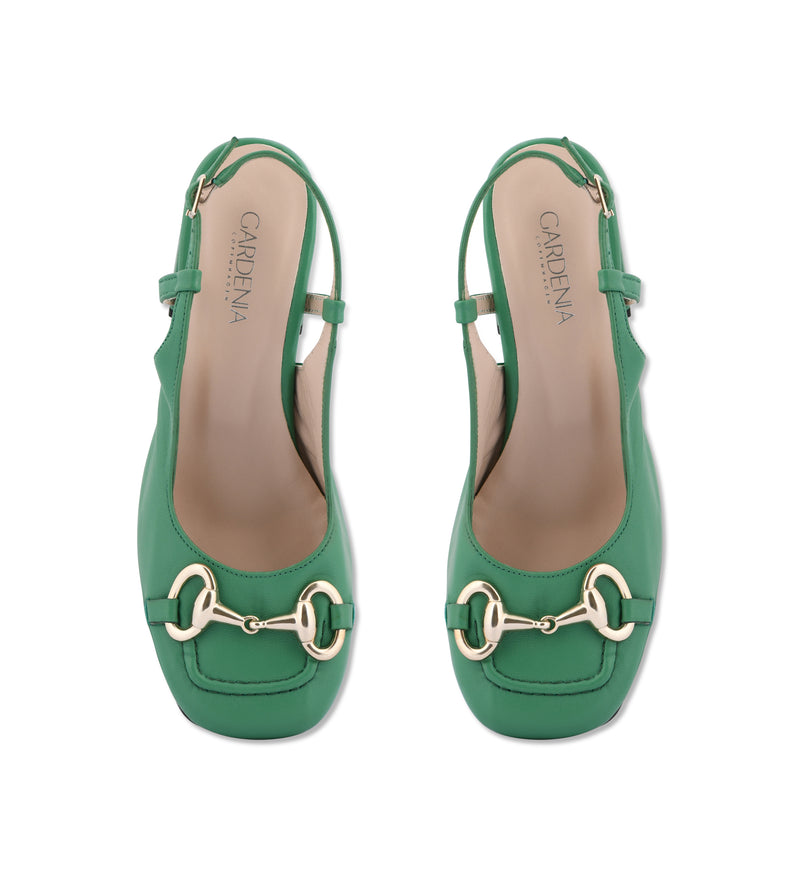 Gardenia Copenhagen Delta Sling Back Green