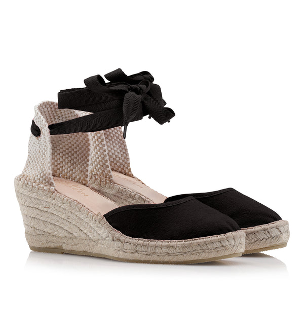 Shoe Biz Frey Tie 5 Espadrilla Black