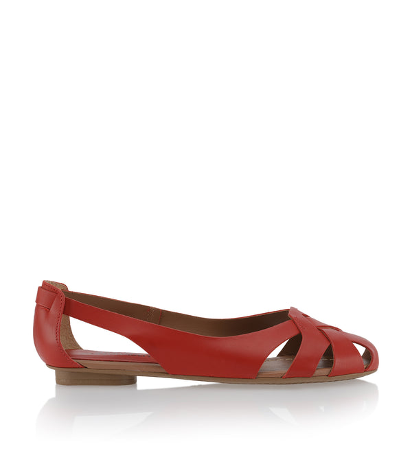 Shoe Biz Hanneine Ballerina Red