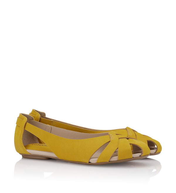 Shoe Biz Hanneine Ballerina Yellow