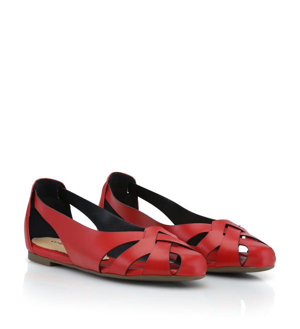 Shoe Biz Hanneine - Red Ballerina Raspberry