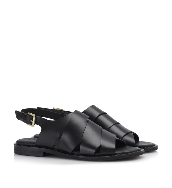 Shoe Biz Hester Studs Sandal Black