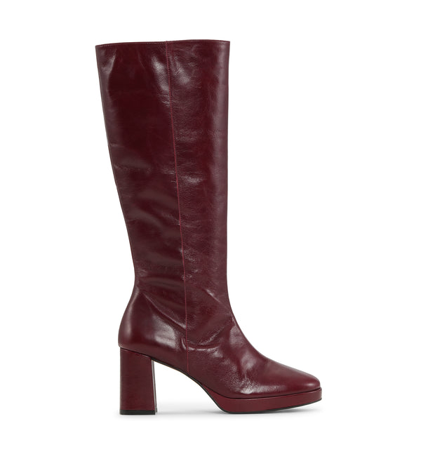 Shoe Biz Kitt Long Long Boot Ruby