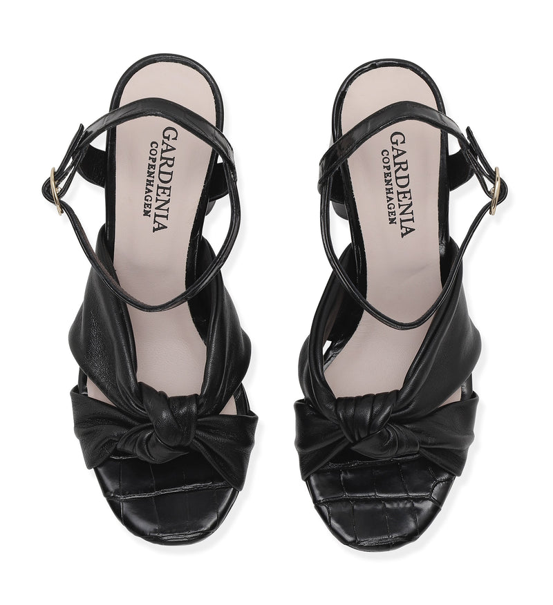 Gardenia Copenhagen Mallow Sandal Black