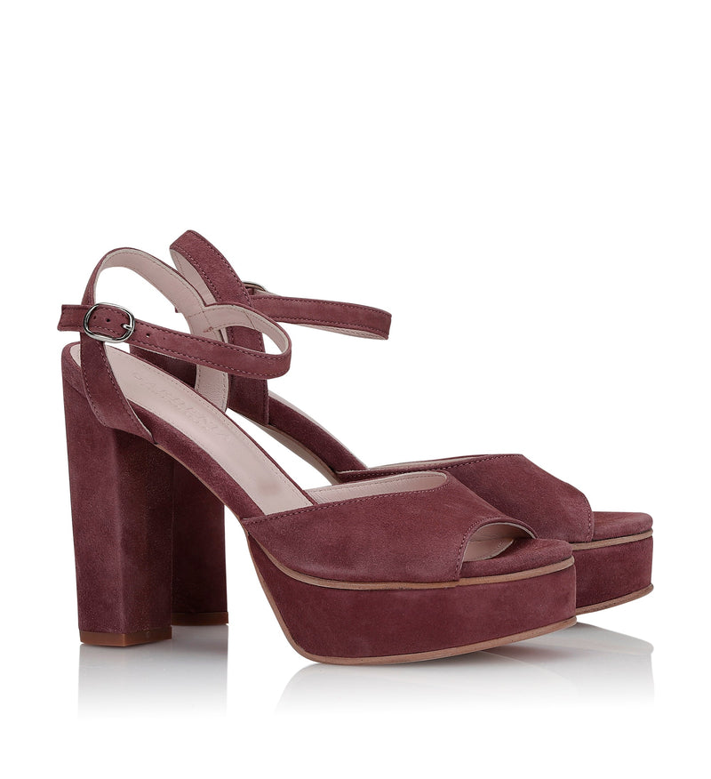 Gardenia Copenhagen Marlon Plateau Sandal Suede Rose