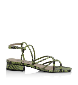 Shoe Biz Nia Sandal Snake Lime