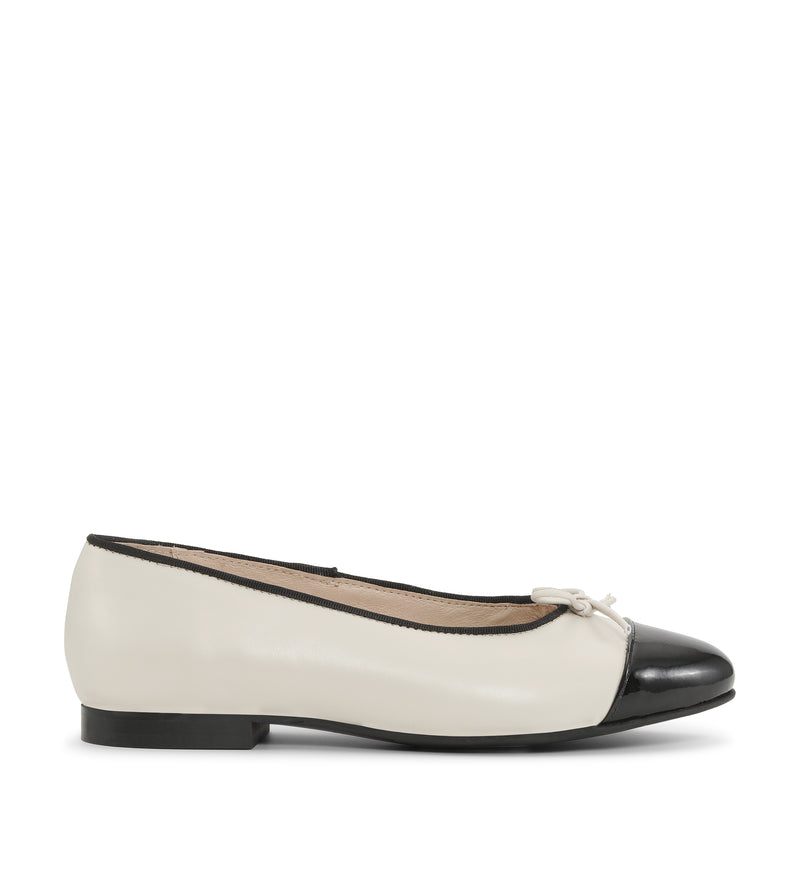 Shoe Biz Stine Ballerina Cream / Black