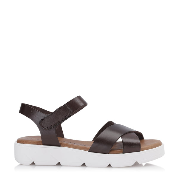 Shoe Biz Tatu Sandal - Soft Brown