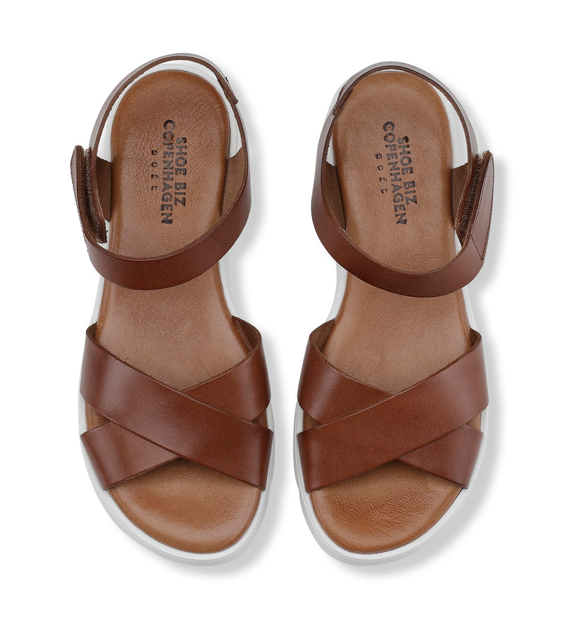 Shoe Biz Tatu Sandal - Soft Cognac