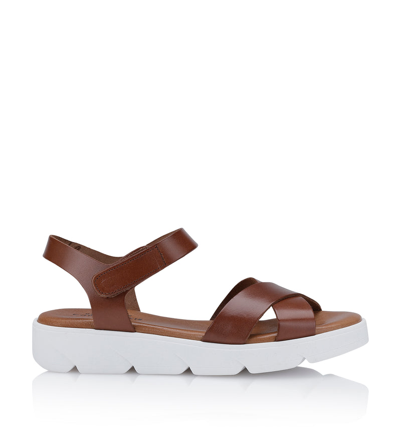 Shoe Biz Tatu Sandal - Soft Cognac