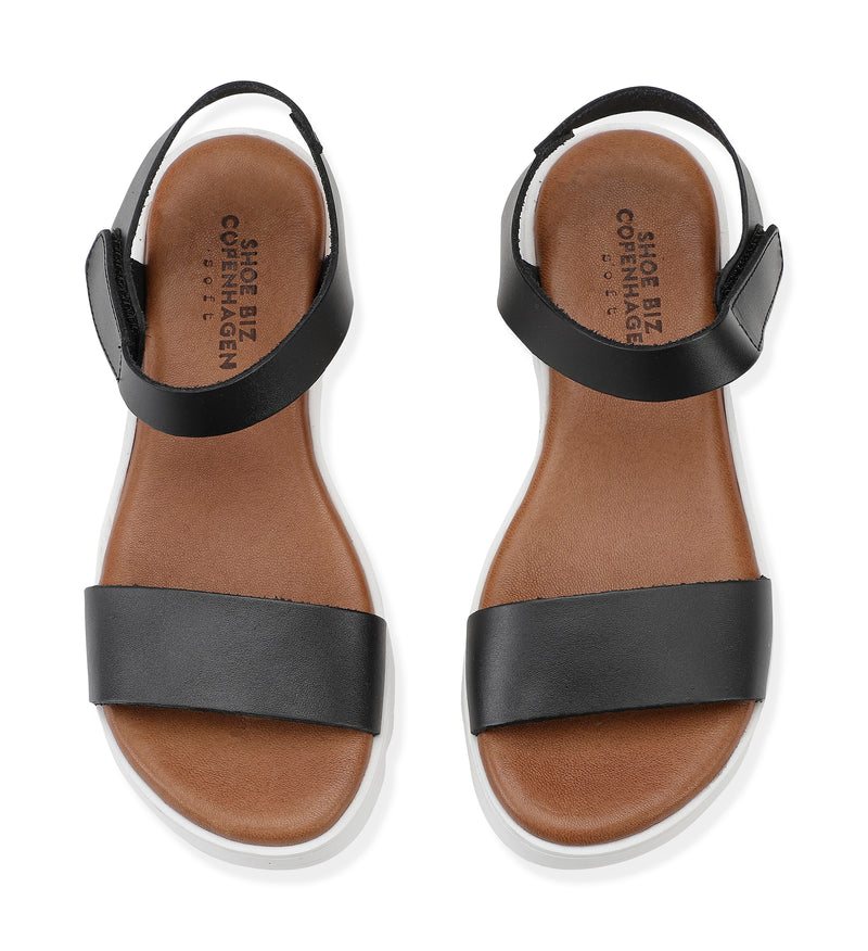 Shoe Biz Tito Velcro Sandal Black