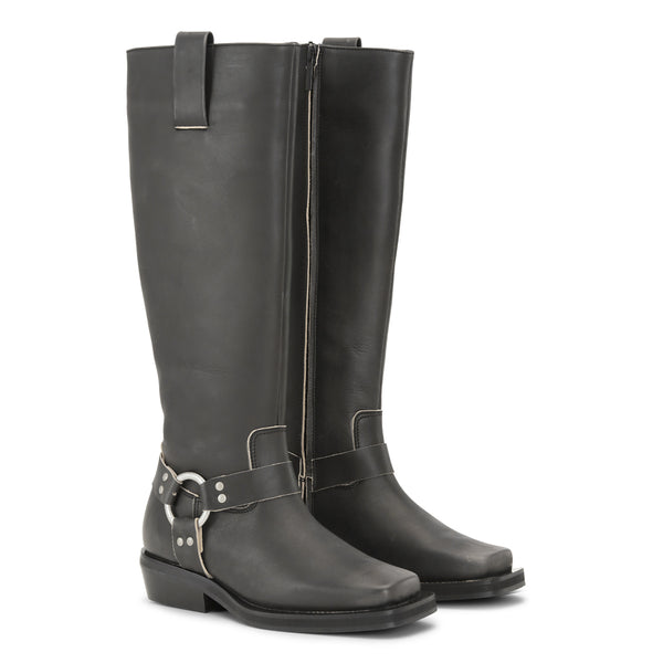 Shoe Biz Triton Long Boot Black