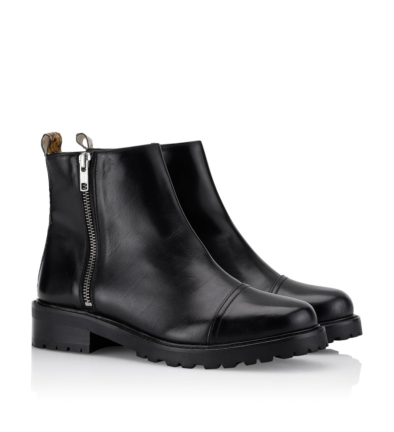 Gardenia Copenhagen Vancouver Short Boot Black Yellow