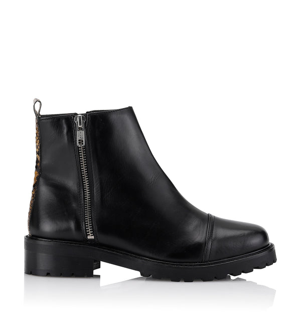 Gardenia Copenhagen Vancouver Short Boot Black Yellow