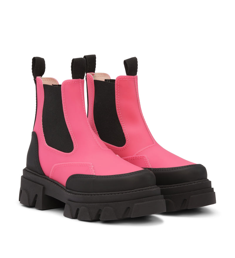 Shoe Biz Vulrica Short Boot Pink / Black