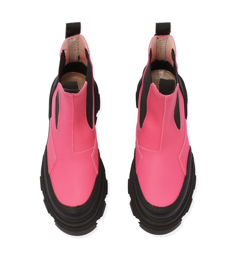 Shoe Biz Vulrica Short Boot Pink / Black