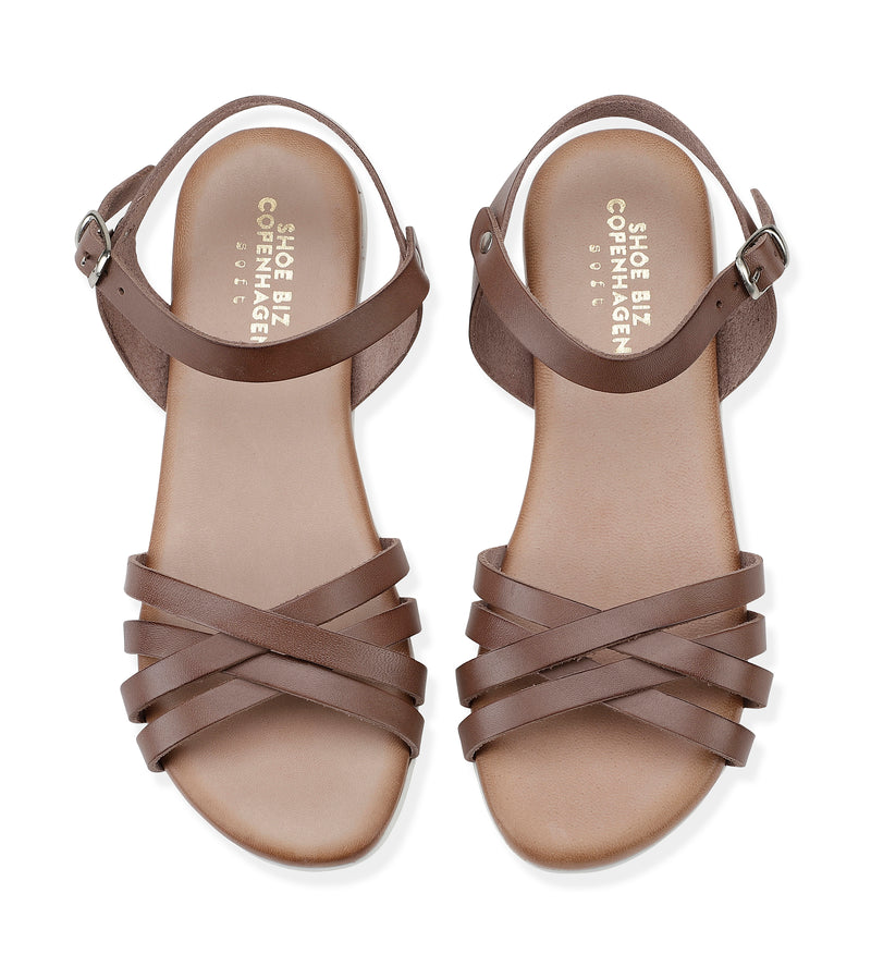 Shoe Biz Gaelle Sandal - Soft Dark Brown