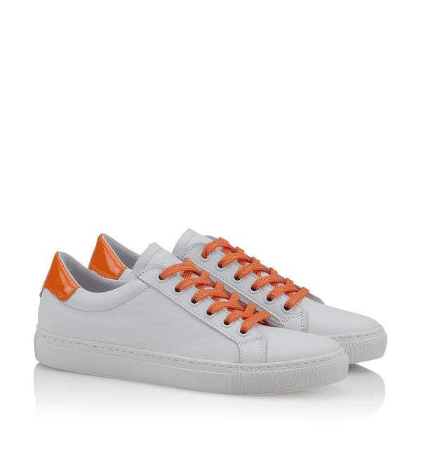 Shoe Biz Nicole Sneaker White / Orange